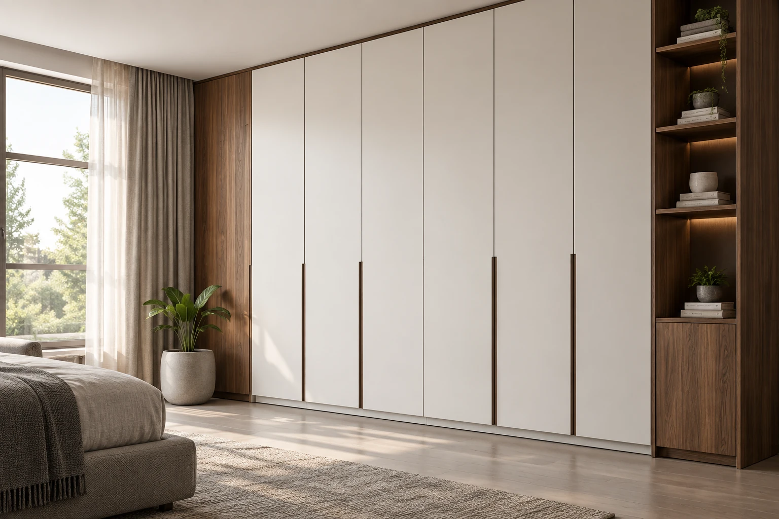 Planning a built-in wardrobe.