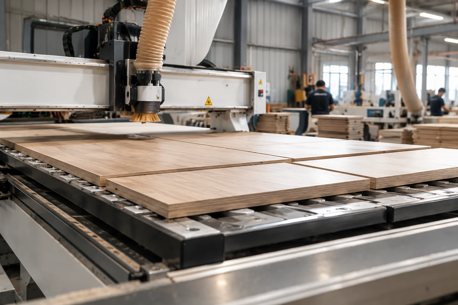 Computer-controlled cutting of cabinet panels