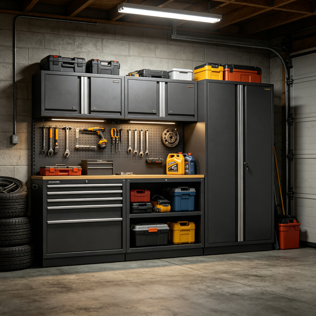 KD Garage Storage Cabinet Set