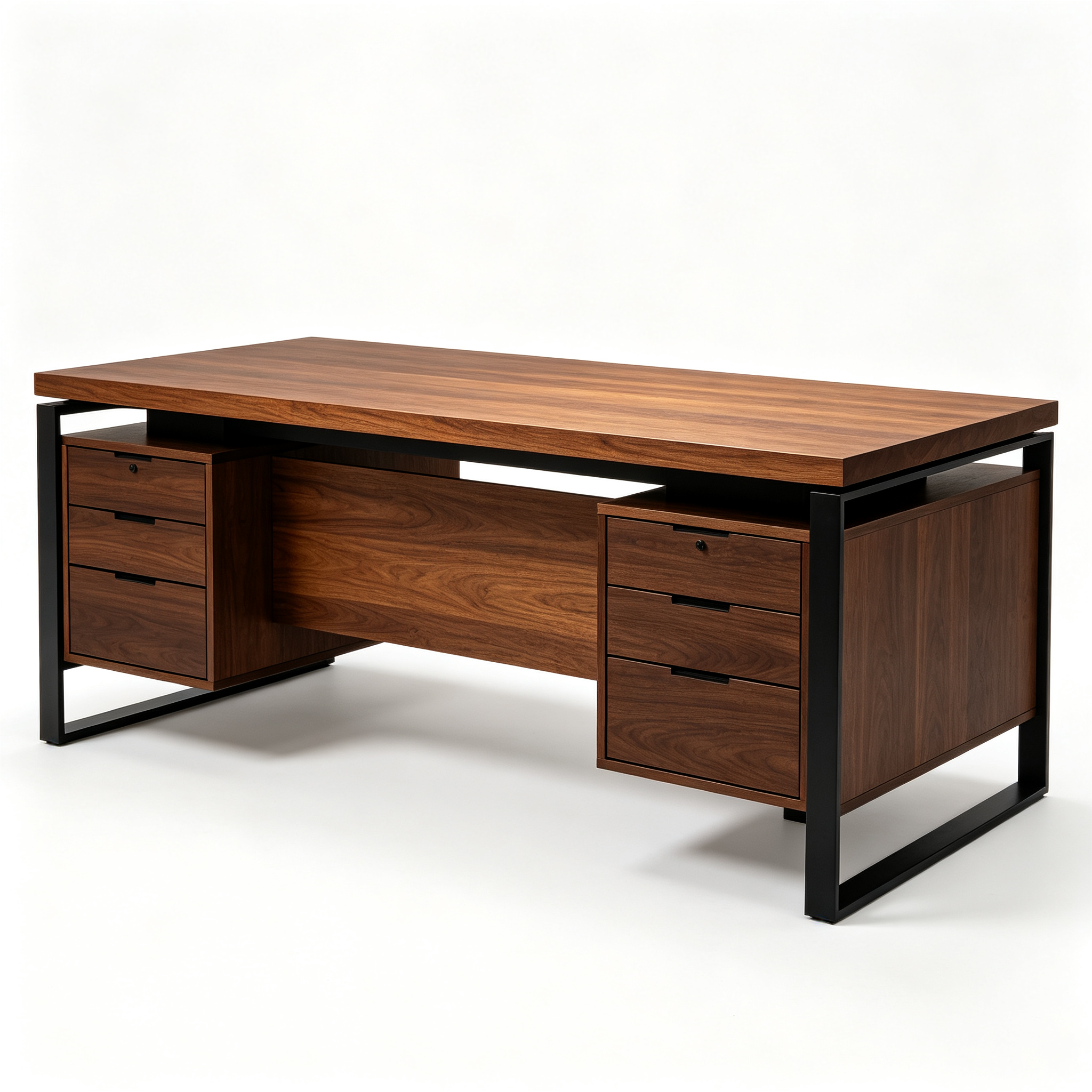 KD Solid Wood Executive Desk